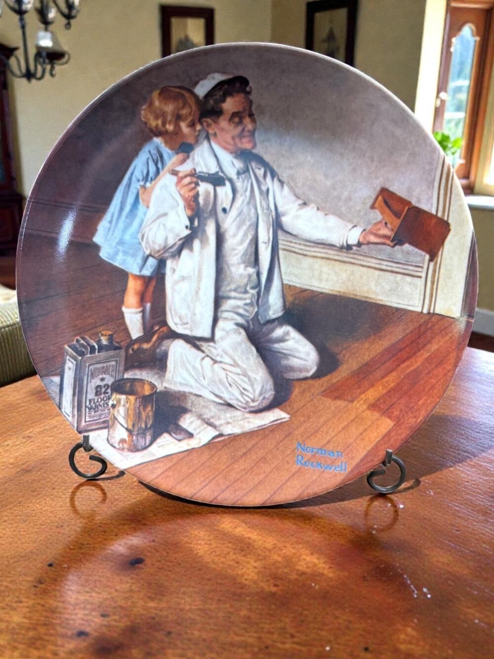 Norman Rockwell The Painter Knowles Plate Heritage Collection 1983 LE
